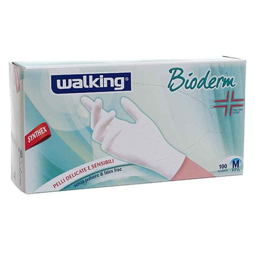 Guanti monouso Walking 010336 BIODERM Bianco