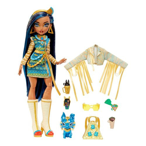 Bambola Mattel HPD53 MONSTER HIGH Snodata con cucciolo Assortito