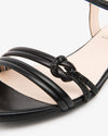 Nero Giardini sandali donna in pelle nero con nodo E615730D100