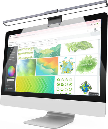 Barra Luminosa per Monitor 66 LED Luce di Lettura USB-C&trade con Regolazione Temperatura Colore e Dimmer