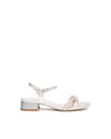 Nero Giardini sandali donna in pelle argento con nodo E615731D700
