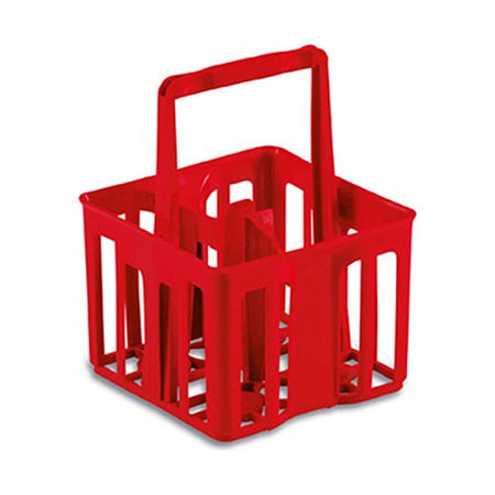Porta bottiglie Stefanplast 4223 Cestello 4 Posti Rosso