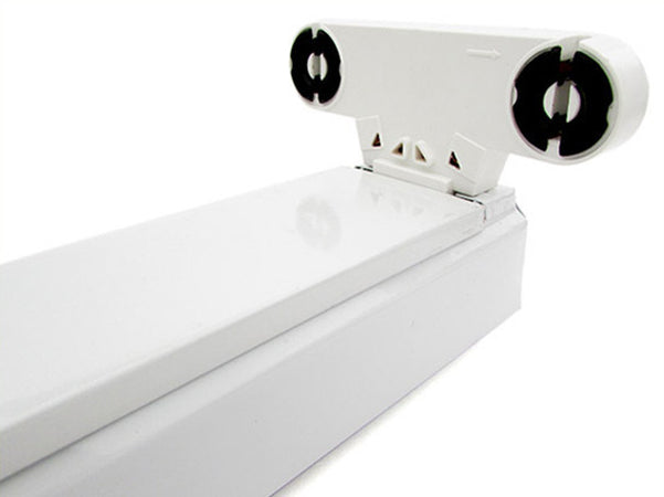 Porta Lampada Plafoniera Per Doppio 2 Tubi Led T8 da 120cm Interno Non Impermeabile IP20