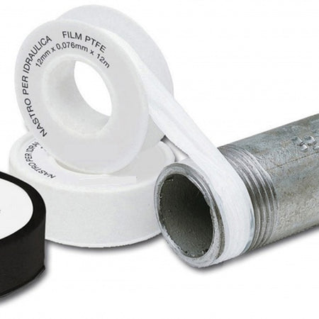 Teflon per idraulici in PTFE 12mm x 10mt - 2 rotoli