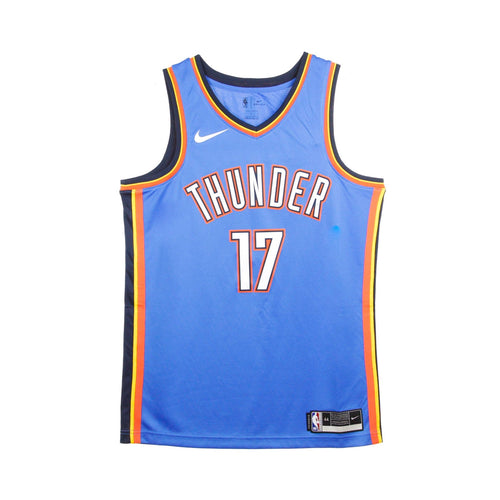 NIKE NBA Canotta Basket Uomo Nba Swingman Jersey Icon Edition No 17 Dennis SchrOder Oklthu Signal Blue/college Navy da uomo