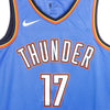 NIKE NBA Canotta Basket Uomo Nba Swingman Jersey Icon Edition No 17 Dennis SchrOder Oklthu Signal Blue/college Navy da uomo