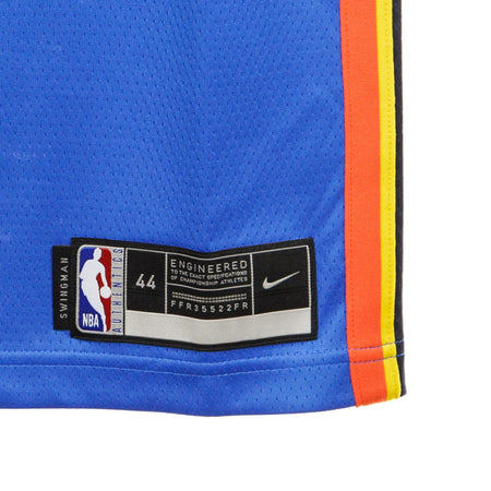 NIKE NBA Canotta Basket Uomo Nba Swingman Jersey Icon Edition No 17 Dennis SchrOder Oklthu Signal Blue/college Navy da uomo