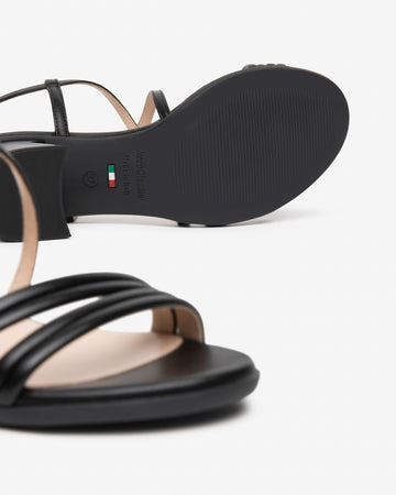 Nero Giardini sandali donna in pelle nero E615740D100