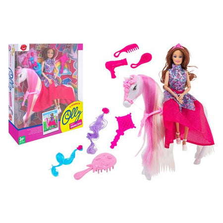 Set bambola Globo 41562 OLLY Fashion Doll con cavallo e accessori