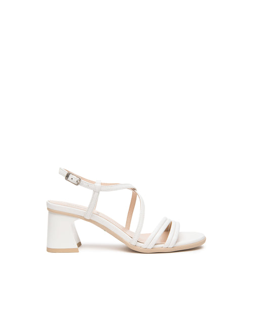 Nero Giardini sandali donna in pelle bianco E615740D707