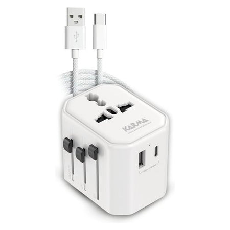Adattatore da viaggio Karma CC 9600USBC Bianco