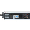 Techly I-CASE STRIP-12A unità di distribuzione dell'energia (PDU) 12 presa(e) AC 1U Nero, Argento