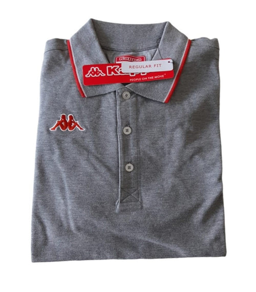 POLO Uomo KAPPA 303IA90 WOFFEN A949 MD Grey mel - Orange