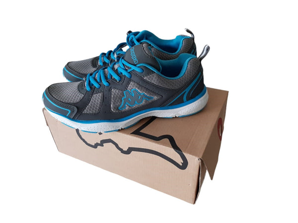 Kappa Scarpe Ginnastica Uomo Run Bernie Grigio Azzurro