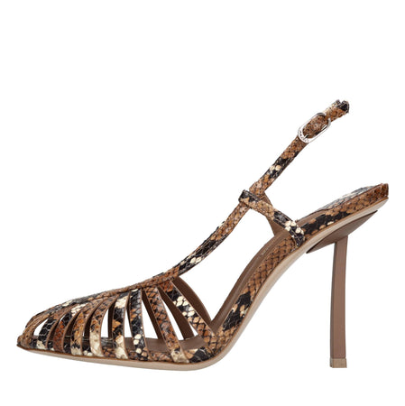 Le Silla Scarpe con Tacco Marrone da donna