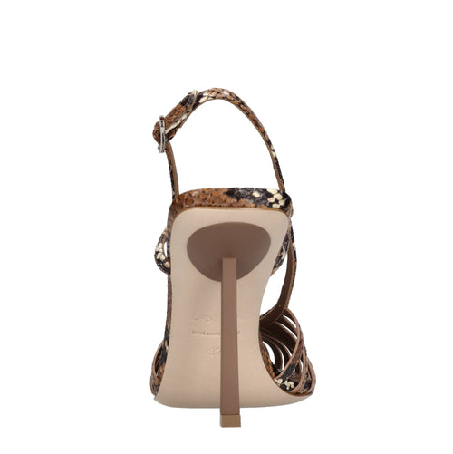 Le Silla Scarpe con Tacco Marrone da donna