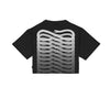 T-Shirt Propaganda Ribs Cropped Black