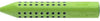 Gomma grip triangolare a forma di matita VERDE