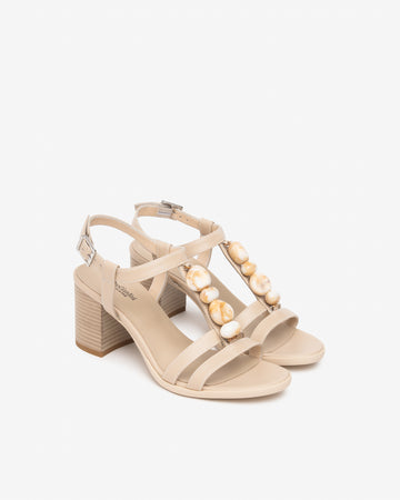 Nero Giardini sandali donna in pelle color lino E615860D453