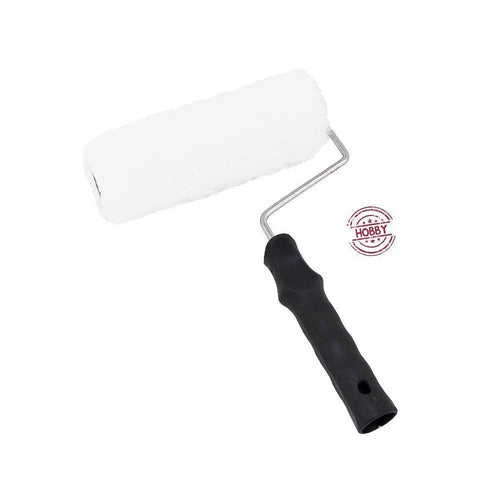 Fiorellini rullo 24cm diametro 43mm per idro pittura in lana sintetica cardato con manico