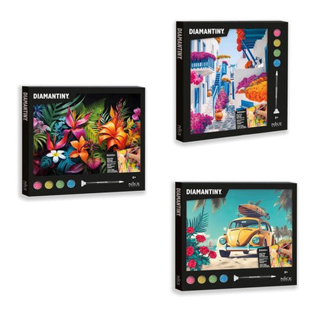 Gioco creativo Nice 96570 DIAMANTINY Quadro mosaico 3D Assortito