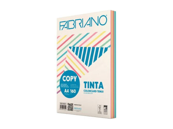Risma carta copy tinta A4 multicolor tenui 100 fogli