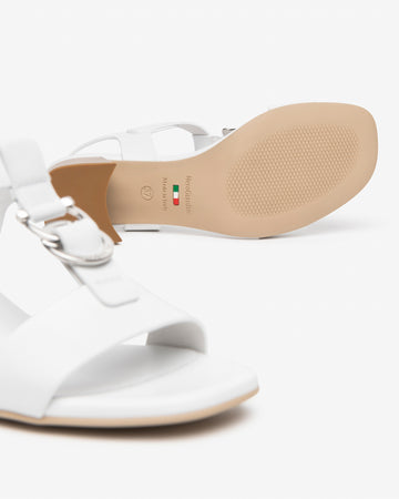 Nero Giardini sandali donna in pelle bianco E615870D707