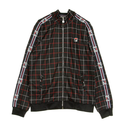 FILA Giacca Tuta Uomo Waite Aop Tj Black Check Allover da uomo