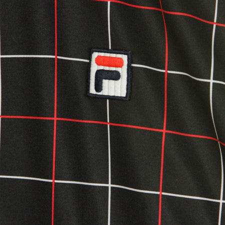 FILA Giacca Tuta Uomo Waite Aop Tj Black Check Allover da uomo