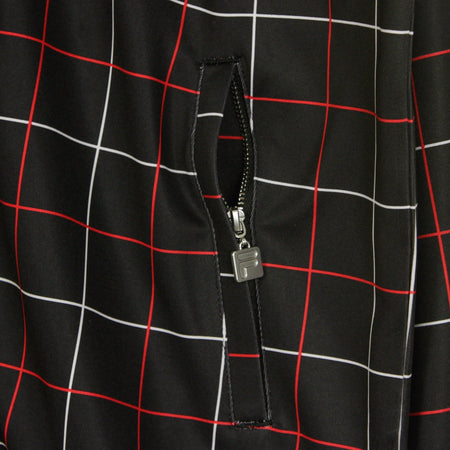 FILA Giacca Tuta Uomo Waite Aop Tj Black Check Allover da uomo