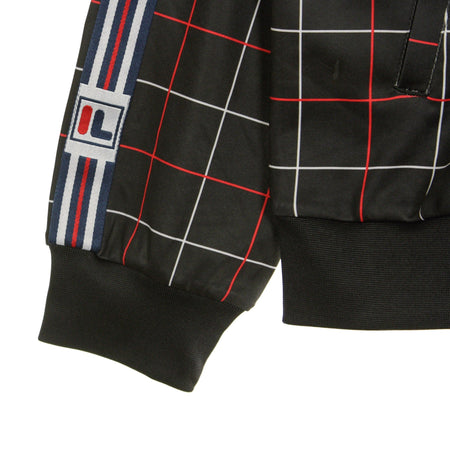 FILA Giacca Tuta Uomo Waite Aop Tj Black Check Allover da uomo