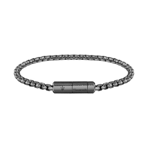Bracciale MASERATI uomo Gun acciaio  brunito
