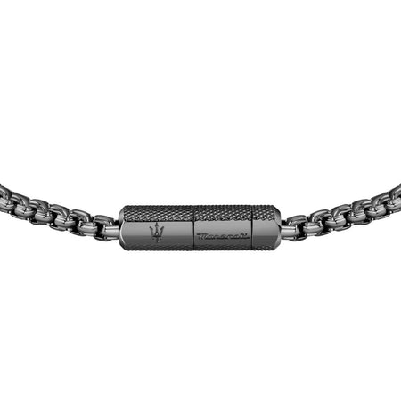 Bracciale MASERATI uomo Gun acciaio  brunito
