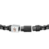 Bracciale MASERATI uomo Iconic acciaio nero / logo oro rosa