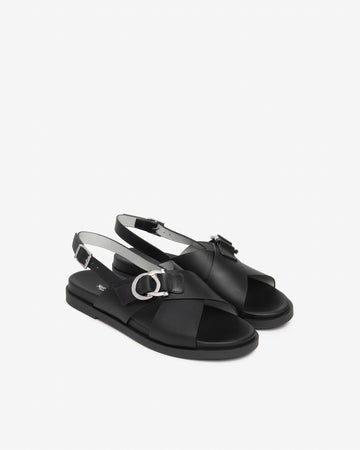 Nero Giardini sandali donna in pelle col.nero E615933D100