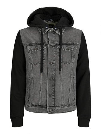 JACK AND JONES capispalla e giacche uomo jack and jones 12237815 jean grey denim da uomo