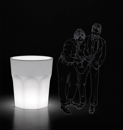 Vaso "Cubalibre" struttura in polietilene per esterno