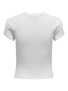 ONLY t-shirt donna only 15320229 elina white da donna