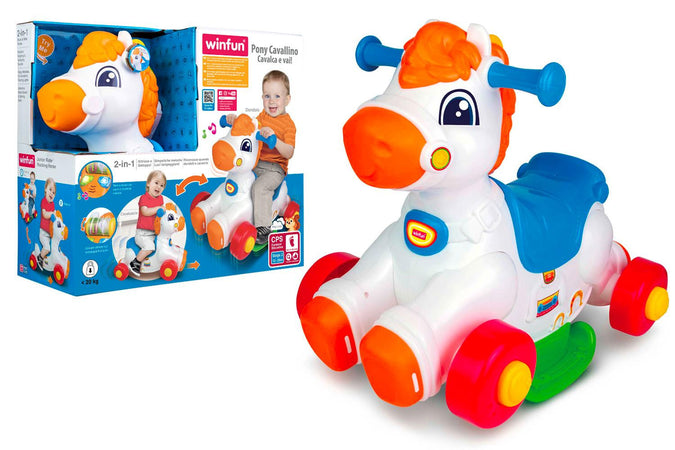Pony Cavallino Cavalca e Vai Elettronico 2in1