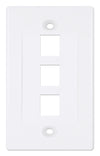 Placca Porta Frutti 3 Posti Mod.503 Bianco