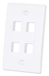 Placca Porta Frutti 4 Posti Mod.503 Bianco