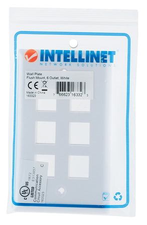 Placca Porta Frutti 6 Posti Mod.503 Bianco