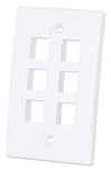 Placca Porta Frutti 6 Posti Mod.503 Bianco