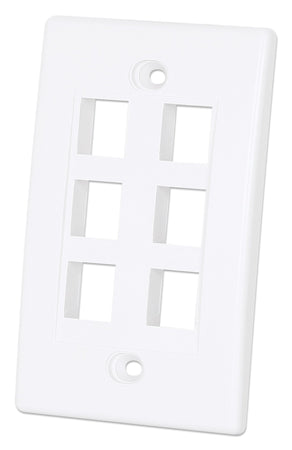 Placca Porta Frutti 6 Posti Mod.503 Bianco