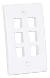 Placca Porta Frutti 6 Posti Mod.503 Bianco