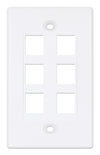 Placca Porta Frutti 6 Posti Mod.503 Bianco