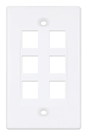 Placca Porta Frutti 6 Posti Mod.503 Bianco