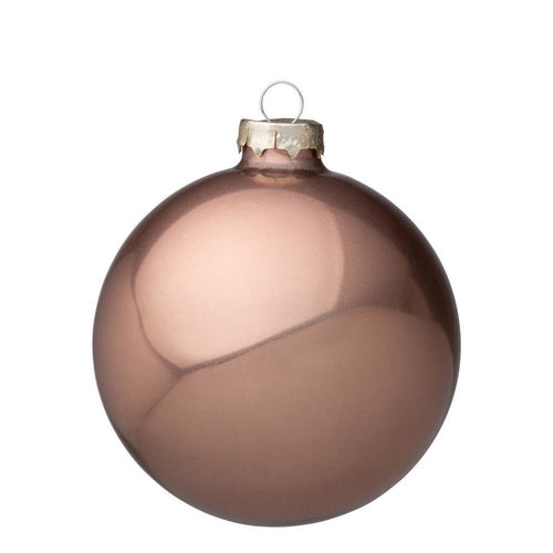 Palline in vetro Deserto Pendaglio tinta unita per albero di Natale moderno