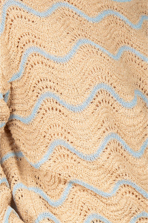 LA FEMME BLANCHE La Femme Blanche - Maglia - 451436 - Beige/Azzurro da donna