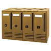CASSETTA POSTALE SERIE 'CUBO' C5 - cm 52 x 17,5 x H 30 verniciata bronzo
